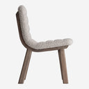 Silla de madera de olmo y poliéster en color marrón claro (pack de 2)