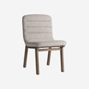Silla de madera de olmo y poliéster en color marrón claro (pack de 2)