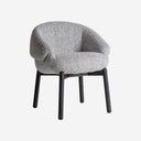 Silla de madera de olmo y poliéster envolvente