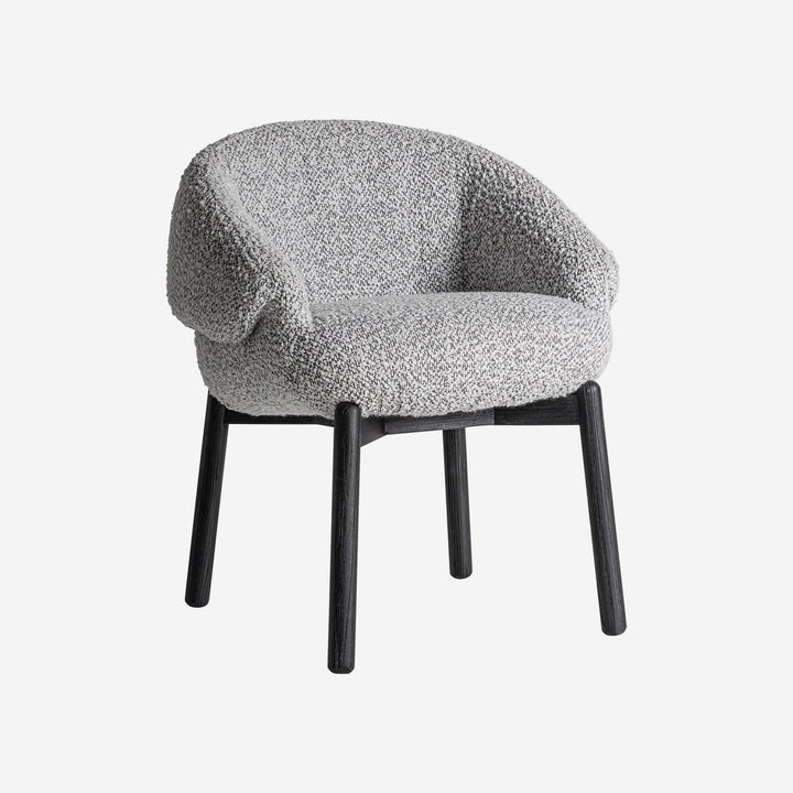 Silla de madera de olmo y poliéster envolvente