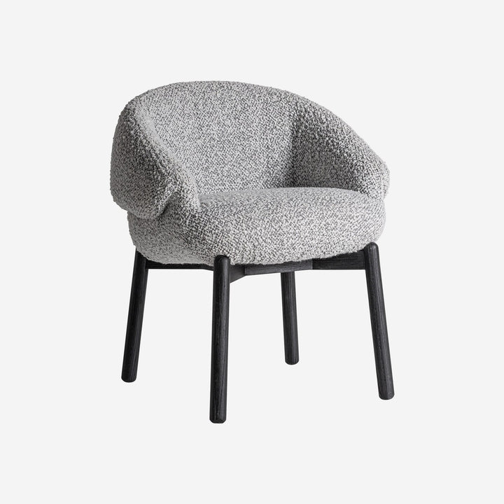 Silla de madera de olmo y poliéster envolvente