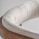 Silla de madera de roble y poliéster en color marrón 58 x 55 x 71 cm – detalle