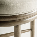 Silla de madera de roble y poliéster en color marrón 60 x 78 cm – detalle