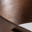 Silla de madera de roble y poliéster en color marrón 63 x 55 x 81 cm – detalle