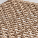 Silla de madera de teca y fibra natural (pack de 2) – detalle