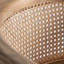 Silla de madera de teca y raíz de teca en color marrón – detalle