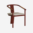 Silla de poliéster en color beige MOSNAY 58x61 cm