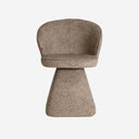 Silla de poliéster en color topo WANNE