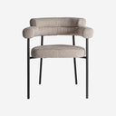 Silla de poliéster y acero inoxidable en color gris (pack de 2)