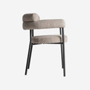 Silla de poliéster y acero inoxidable en color gris (pack de 2)