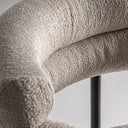 Silla de poliéster y acero inoxidable en color gris (pack de 2) – detalle
