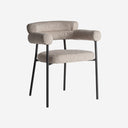 Silla de poliéster y acero inoxidable en color gris (pack de 2)