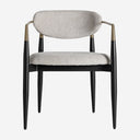 Silla de poliéster y hierro en color negro (pack de 2)