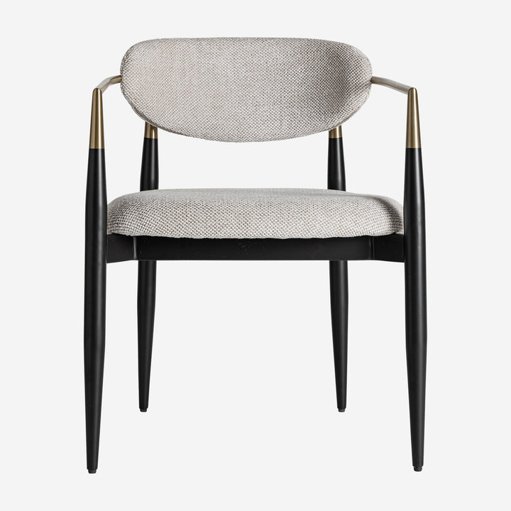 Silla de poliéster y hierro en color negro (pack de 2)