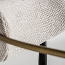Silla de poliéster y hierro en color negro (pack de 2) – detalle
