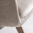 Silla de poliéster y madera de fresno en color beige 59 x 61 x 79 cm – detalle