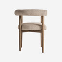 Silla de poliéster y madera de fresno en color beige 66 x 55 x 69 cm
