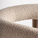 Silla de poliéster y madera de fresno en color beige 66 x 55 x 69 cm – detalle