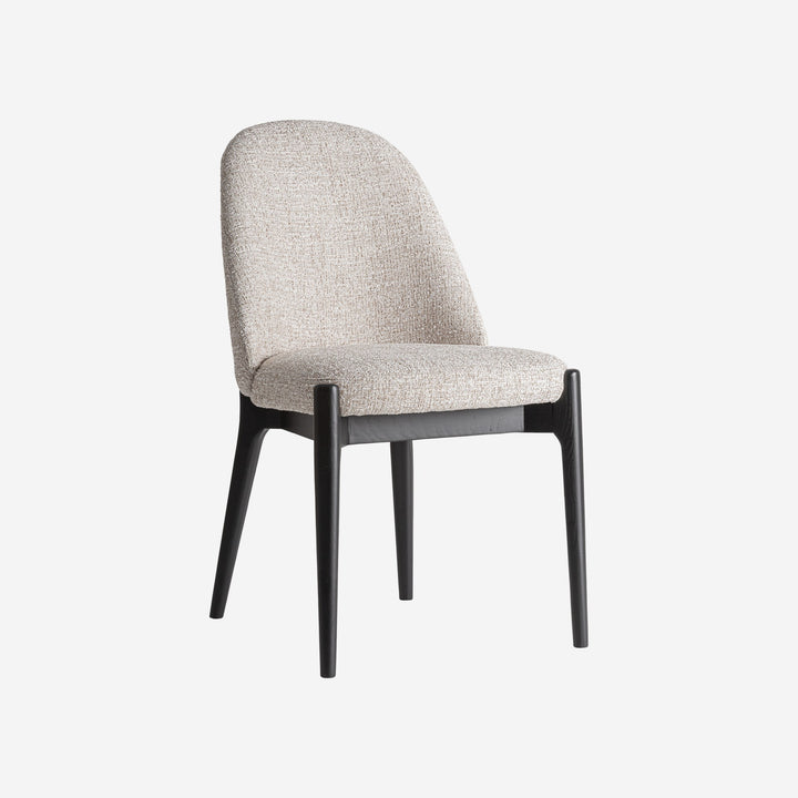 Silla de poliéster y madera de fresno en color beige (pack de 2)