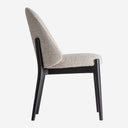 Silla de poliéster y madera de fresno en color beige (pack de 2)