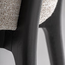 Silla de poliéster y madera de fresno en color beige (pack de 2) – detalle