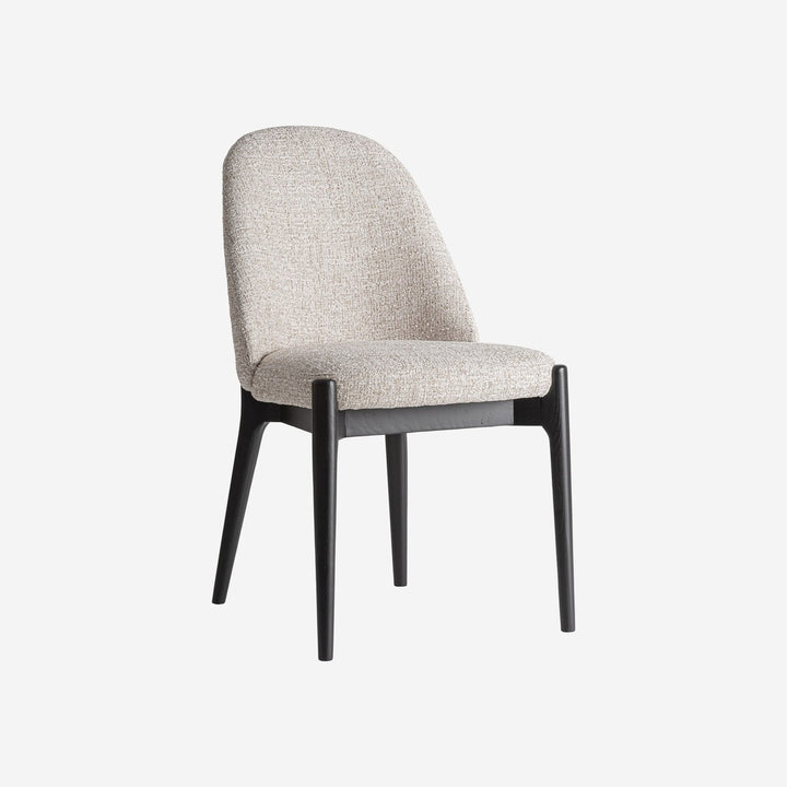 Silla de poliéster y madera de fresno en color beige (pack de 2)