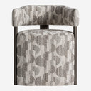 Silla de poliéster y madera de fresno en color gris