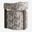 Silla de poliéster y madera de fresno en color gris