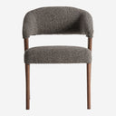 Silla de poliéster y madera de roble 56 x 57 x 80 cm – Gris jaspeado