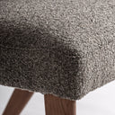 Silla de poliéster y madera de roble 56 x 57 x 80 cm – Gris jaspeado – detalle
