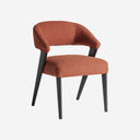 Silla de poliéster y madera de roble 56 x 57 x 80 cm – Terracota jaspeado