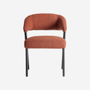 Silla de poliéster y madera de roble 56 x 57 x 80 cm – Terracota jaspeado