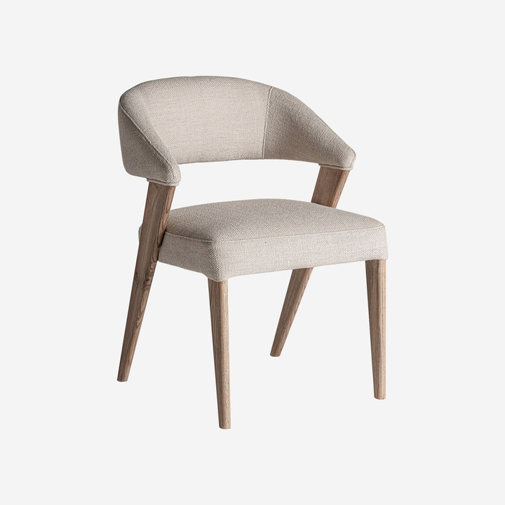 Silla de poliéster y madera de roble 56 x 57 x 80 cm