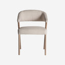 Silla de poliéster y madera de roble 56 x 57 x 80 cm