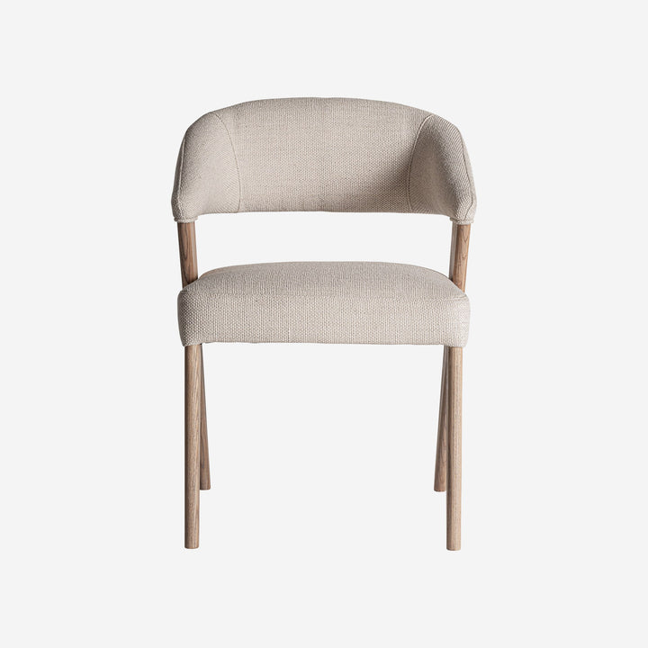 Silla de poliéster y madera de roble 56 x 57 x 80 cm
