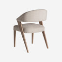 Silla de poliéster y madera de roble 56 x 57 x 80 cm