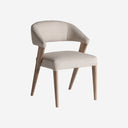 Silla de poliéster y madera de roble 56 x 57 x 80 cm