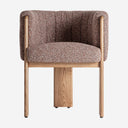 Silla de poliéster y madera de roble 63 x 60 x 77 cm