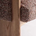 Silla de poliéster y madera de roble 63 x 60 x 77 cm – detalle