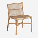 Silla de ratán en color marrón 53 x 56 x 81 cm