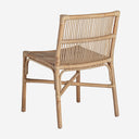 Silla de ratán en color marrón 53 x 56 x 81 cm