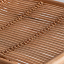 Silla de ratán en color marrón 53 x 56 x 81 cm – detalle