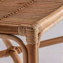 Silla de ratán en color marrón 53 x 56 x 81 cm – detalle