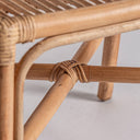 Silla de ratán en color marrón 53 x 56 x 81 cm – detalle