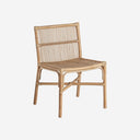Silla de ratán en color marrón 53 x 56 x 81 cm