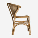 Silla de ratán en color marrón 53 x 82 cm