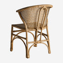 Silla de ratán en color marrón 53 x 82 cm