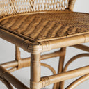 Silla de ratán en color marrón 53 x 82 cm – detalle