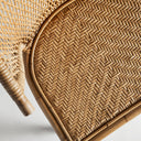 Silla de ratán en color marrón 53 x 82 cm – detalle