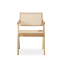 Silla tapizada en ratán blanca, foto de producto (3)